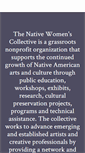 Mobile Screenshot of nativewomenscollective.org