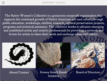 Tablet Screenshot of nativewomenscollective.org